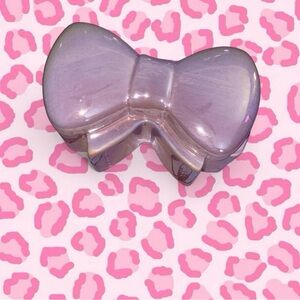 Pink Bow-Shaped Trinket Box